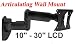 Search : LCD Monitor Flat Screen Plasma TV Tilt&Swivel Wall Mount Bracket for 10" - 30", Black