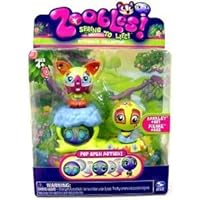 Zoobles Dog and Turtle + Happitats (Colors Vary)