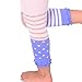 Naartjie Girls Cotton Fashion Leggings - Stripes with Dots and Ruffle Bottom