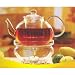 Glass Teapot w/ Glass Strainer & Warmer 34oz