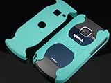 TURQUOISE Hard Plastic Dual Protector Cover Case for Nokia C3 [In Twisted T ....