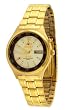 Orient #BEM5U001C Men's Tri Star Gold Tone Sport 50M Automatic Watch