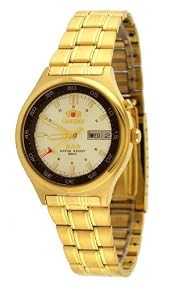 Orient #EM5U004C Men's Tri Star Gold Tone Sport 50M Automatic Watch