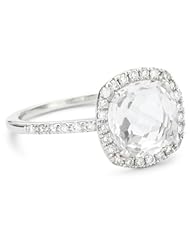 Suzanne Kalan "The Classics" Cushion White Topaz Ring