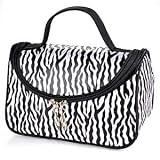 Sac trousse voyage maquillage housse pochette toilette cosmetique zebre Fraul
