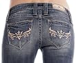 Sang Real By Miss Me Women's Jeans Bootcut Embroidered Pocket in Medium 07