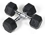 Lowest Price J Fit Rubber Coated Hex Dumbbell Pair 10 Pounds Each