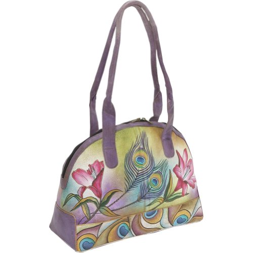 Anuschka Large Bowling Bag Peacock Flower