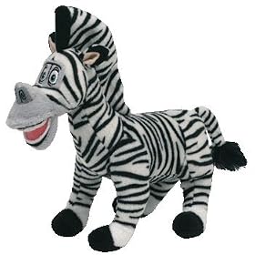 Ty Beanie Baby - Marty the Zebra (Madagascar Movie Beanie)
