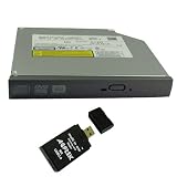 Slim 8x CD DVD RW Dual Layer IDE Burner Drive For DELL XPS M1210 w/ AGPtek USB 2.0 All-in-One Card Reader