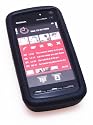 Original Trendline24 Silicon Kondom Tasche (schwarz) für Nokia 5800 XpressMusic Condom Case & Trendline24 Lanyard