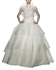 Strapless  Spring Summer Fall Mesh  Ball Gown Wedding Dress 