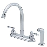 Danze D422055 Sheridan Two Handle Kitchen Faucet with Matching Side Spray, Chrome
