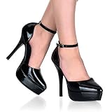 Pleaser Shoes Women's INDULGE-518, 5 D'Orsay Style Ankle Strap Platform Pump