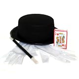 Magician Set - Hat, Gloves, Wand, Cards