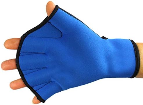 Sportsrain Aqua Fit Training Swim Gloves middle size-blue