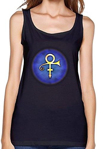 Minfa Women's Love Symbol Prince Purple By Grishnak Tank Tops Black XL