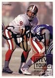 Steve Young certified autograph 49ers 1993 Fleer card