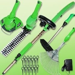 Strimmer Reviews Power Stick 4 in 1 Cordless Rechargeable Garden Tool including Hedge  &  Grass Trimer as seen on PITCH TV