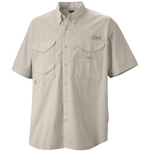 Columbia Mens Bonehead Short Sleeve Shirt Tall,Fossil,XLT