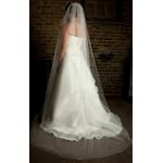 90" Chapel Length Veil with Corded Edge
