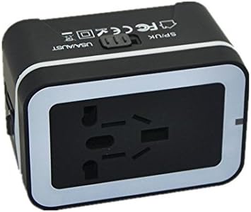 WELVAN Travel Adapter, Mutil-Nation Travel Adapter With Dual USB Charger for USA EU UK AUS