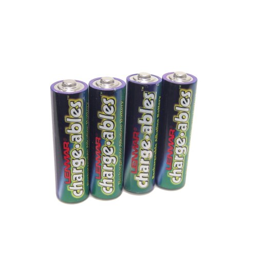 Lenmar Battery CHARGEABLES AA 4 Pack 1.5V 1500mAh ALKALINE