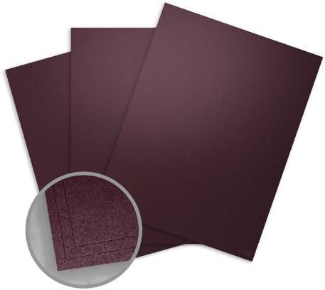 Stardream Ruby Card Stock - 8 1/2 x 11 in 105 lb Cover Smooth C/2S 100 per Package