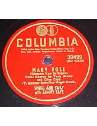 Music: Longing for You & Mary Rose by Swing and Sway with Sammy Kaye 78 Record - Columbia