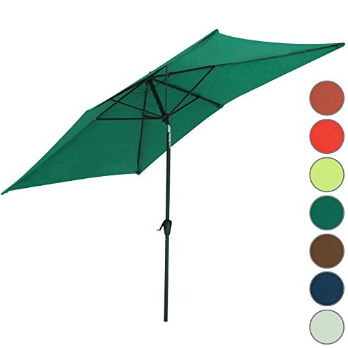 Get Cheap Miadomodo Rectangular Garden Parasol 3x2m (Green) Outdoor