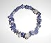 1pc Natural Healing Crystal Sodalite Chip Gemstone 7 Inch Stretch Bracelet