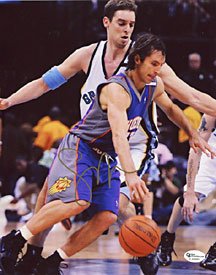 Steve Nash Autographed / Signed Phoenix Suns Basketball 8x10 Photo