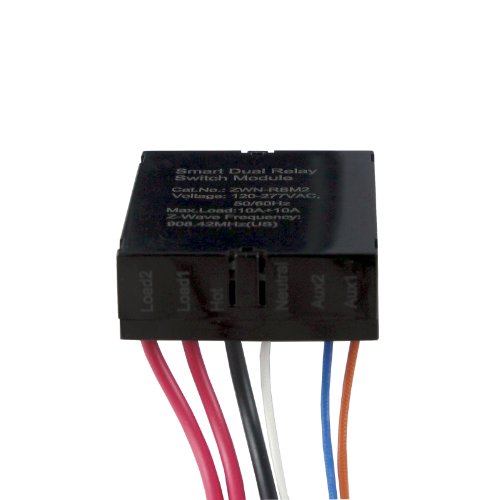 Enerwave ZWNRSM2 ZWave Smart Dual Relay Switch Module Control 2 Loads