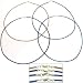 Leather Cord Necklaces 18" 4Pc Set