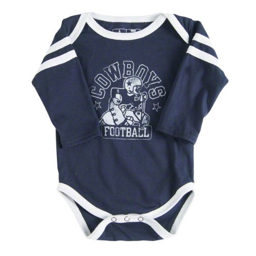 Dallas Cowboys Infant Navy Catch One Catch All Long Sleeve Creeper
