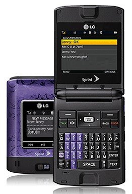 Sprint LG Lotus Cell Phone Brand New in Box No Contract Required Includes a Free Car Charger