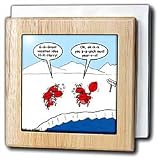Rich Diesslins Funny General - Editorial Cartoons - Lobster Bad Vacation Spots - Tile Napkin Holders