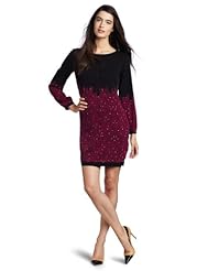 Bateau Neck Banding Paisley Silk  Shirt  Dress