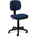 Basyx VL610VA90T VL610 Series Swivel Task Chair, Navy Fabric/Black Frame