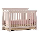 IMAGE OF Stork Craft Venetian 4-in-1 Fixed Side Convertible Crib, White
