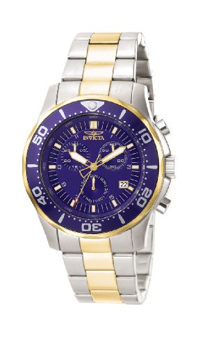 Men's Invicta II Chronograph Blue Dial Two Tone