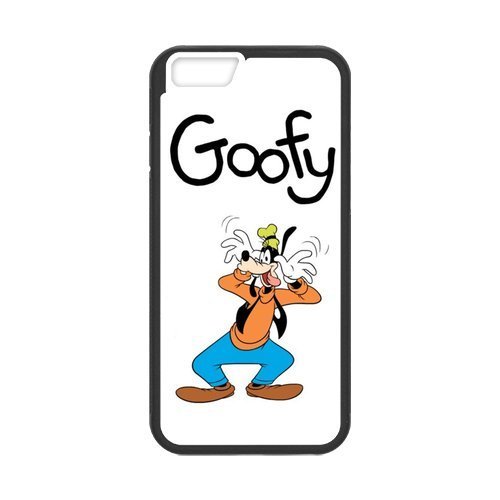 LeonardCustom Protective Hard Rubber Coated Phone Cover Case for iPhone 6 Plus &amp; iPhone 6S Plus, Cartoon Goofy -LCI6PU861