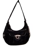 Kathy Van Zeeland Fabric Stars Medium Hobo Handbag