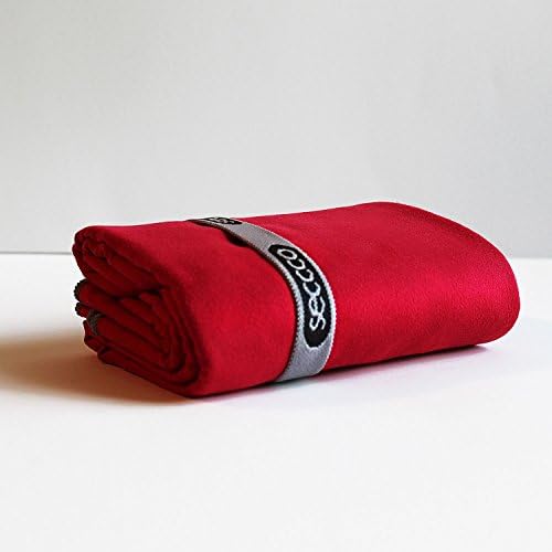 Medium Red Microfiber Towels for Outdoors, Sports &amp; Active Lifestyle