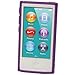 iGadgitz Dual Tone Purple Durable Crystal Gel Skin (TPU) Case Cover for Apple iPod Nano 7th Generation 7G 16GB + Screen Protector