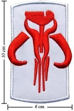 3-Pack Star Wars Boba Fett Mandalorian Bounty Hunter Patch Iron on Embroidered 6cm X 10cm