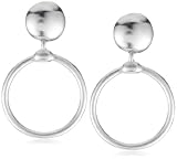 Clara Kasavina Silver-Plated Open Circle Earring Clara Kasavina Silver-Plated Open Circle Earring