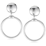 Clara Kasavina Silver-Plated Open Circle Earring