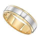 Platinum & 18K Men's 7MM Banded Wedding Band