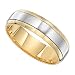 Platinum & 18K Men's 7MM Banded Wedding Band